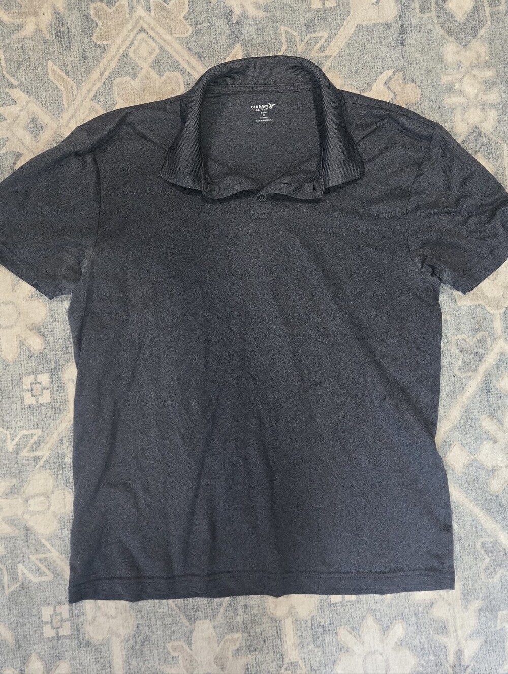 Old Navy Men's Polo Shirt - Dark Grey Heather